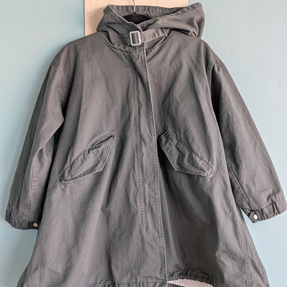 Women's Roomy Gray Hooded Jacket